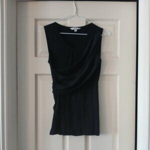 Black Sash Sleevles  Blouse